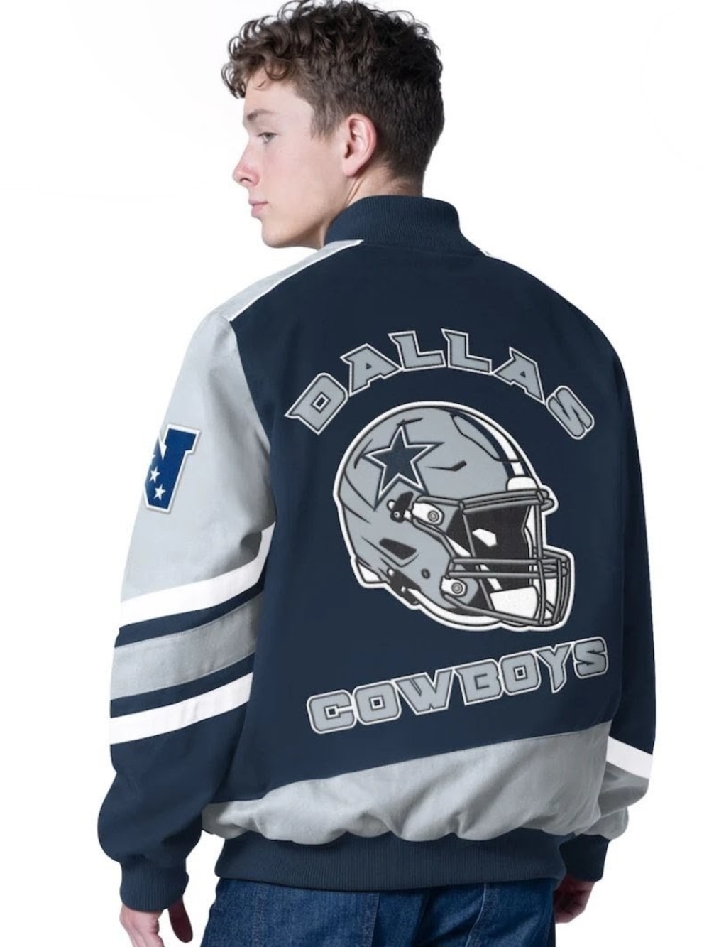 NWT! NFL Men's Officially Licensed Dallas Cowboys Snapfront XL Racing Jacket